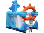 Inflatable Dolphin Foot Bouncer 5in1