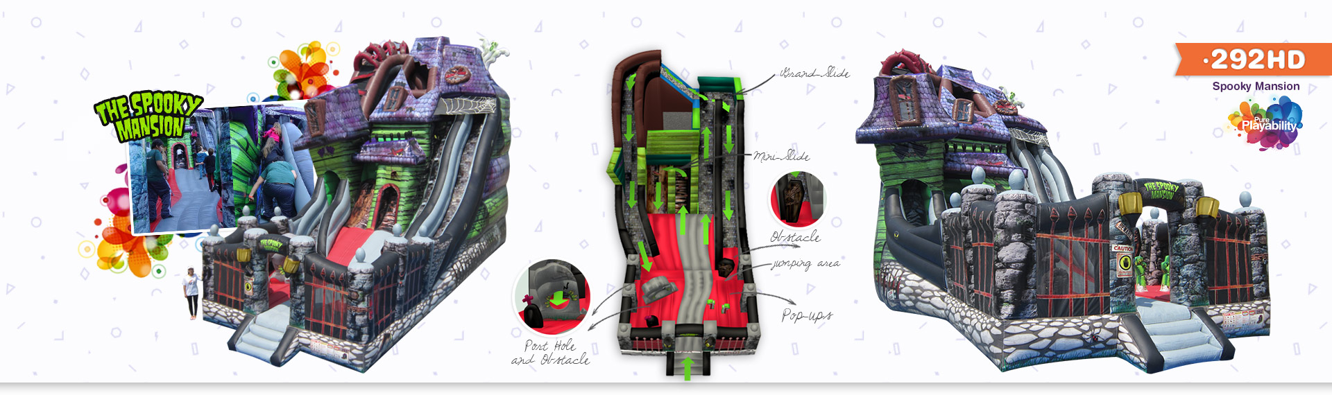 Custom Air Inflatables Entertainment Center Attractions Inflatable