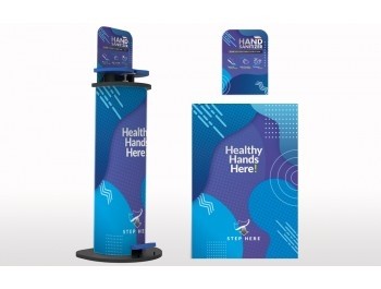 Foot Pedal Operated Hand Sanitizer Stand