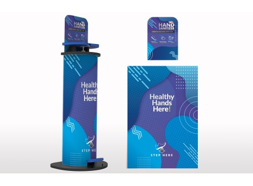 Foot Pedal Operated Hand Sanitizer Stand