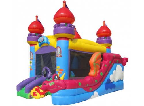 Inflatable Bouncer Combo: Castle Combo - BeBounceHouses.com